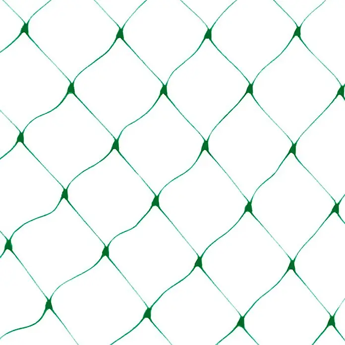 Nortene Red de protección contra pájaros Birdnet - L x An: 12 x 4 m - Red verde con patrón de malla de rombos ondulada.