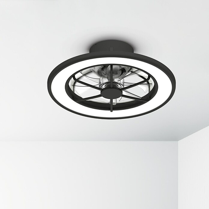 Green Tech Stropni ventilator  (Premer: 460 mm, 15 W, Barva: Črna) | 3438 - Deckenventilatoren Marke | CBLA - Ventilatoren Marke | CBL - Ventilatoren | CB - Elektroinstallation | C - Elektro | BAUHAUS