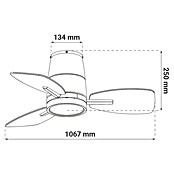 Green Tech Stropni ventilator  (Promjer: 106,7 cm, 35 W, Boja: Bijela) | BAUHAUS