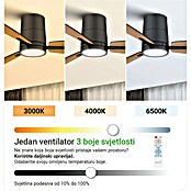Green Tech Stropni ventilator  (Promjer: 106,7 cm, 35 W, Boja: Crna) | BAUHAUS