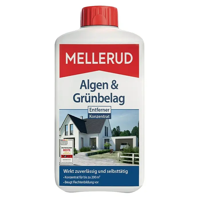 Mellerud Algen- & Grünbelagsentferner1 l, Flasche mit kindergesichertem Verschluss