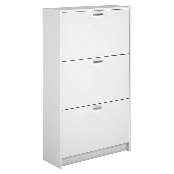 Meka Block Zapatero K-30 (L x An x Al: 25 x 70 x 120 cm, Blanco, Número de compartimentos: 3 ud.) | BAUHAUS