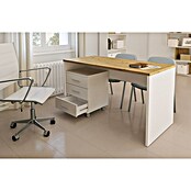 Meka Block Cajonera con ruedas K-906 (L x An x Al: 44 x 45,5 x 58 cm, Blanco Soft, Número de cajones: 3 ud.) | BAUHAUS