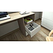 Meka Block Mesa de escritorio K-508 (L x An x Al: 50 x 120 x 75 cm, Roble Cambrian/Blanco) | BAUHAUS
