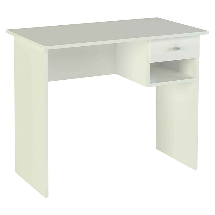 Meka Block Mesa de escritorio K-9453 (L x An x Al: 50 x 90 x 74 cm, Blanco) | BAUHAUS