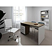Meka Block Cajonera con ruedas K-906 (L x An x Al: 44 x 45,5 x 58 cm, Roble Cortez/Blanco, Número de cajones: 3 ud.) | BAUHAUS