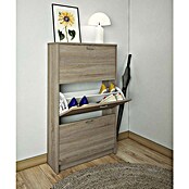 Meka Block Zapatero K-30 (L x An x Al: 25 x 70 x 120 cm, Roble Cortez, Número de compartimentos: 3 ud.) | BAUHAUS