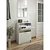 Meka Block Zapatero K-30 (L x An x Al: 25 x 60 x 81,6 cm, Blanco, Número de compartimentos: 2 ud.) | BAUHAUS