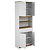 Meka Block Aparador buffet K-1100 (L x An x Al: 29,2 x 67,2 x 180 cm, Blanco/Roble Albar) | BAUHAUS