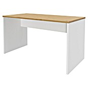 Meka Block Mesa de escritorio K-695 con cajonera K-906 (Roble Albar/Blanco, 2 pzs.) | BAUHAUS