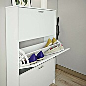 Meka Block Zapatero K-30 (L x An x Al: 25 x 70 x 120 cm, Blanco, Número de compartimentos: 3 ud.) | BAUHAUS