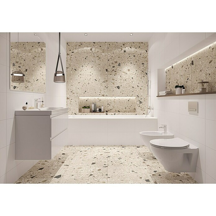 Cersanit Podna pločica Brand Rock  (D x Š: 60 x 60 cm, Bež) | BAUHAUS