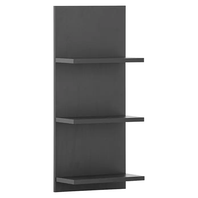 Schildmeyer Palermo Badregal - L x B x H: 17,45 x 30,3 x 70,2 cm, Anthrazit - Dunkelgraues Wandregal mit vier Ablagen.