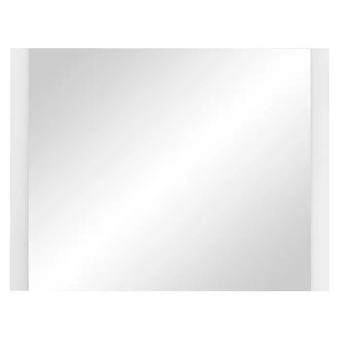 Schildmeyer Lichtspiegel Star/Maxim - 100 x 72 cm, Schalter - Weißes Rechteckpanel mit dezentem hellgrauen Farbverlauf, modern und sauber wirkend.