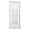 Puerta interior Fresno Eslovenia (82,5 x 203 cm, Apertura: Izquierda, Macizo, Vidriera)