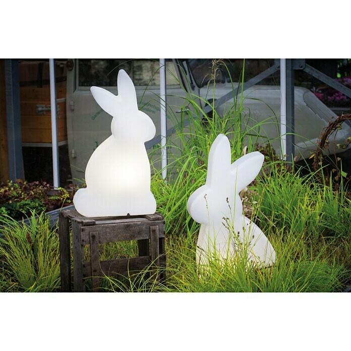 8 Seasons Design Shining LED-Dekoleuchte Rabbit (6 W, Weiß, L x B x H: 11 x 29 x 50 cm)