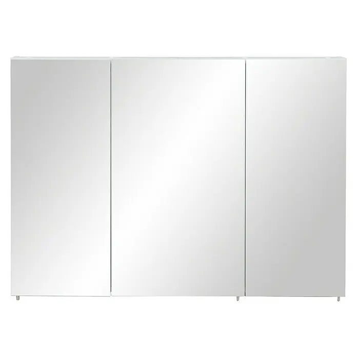 Schildmeyer Spiegelschrank Basic - B x H: 100 x 70,7 cm, Holz - Dreiteiliger Spiegelschrank für das Badezimmer.