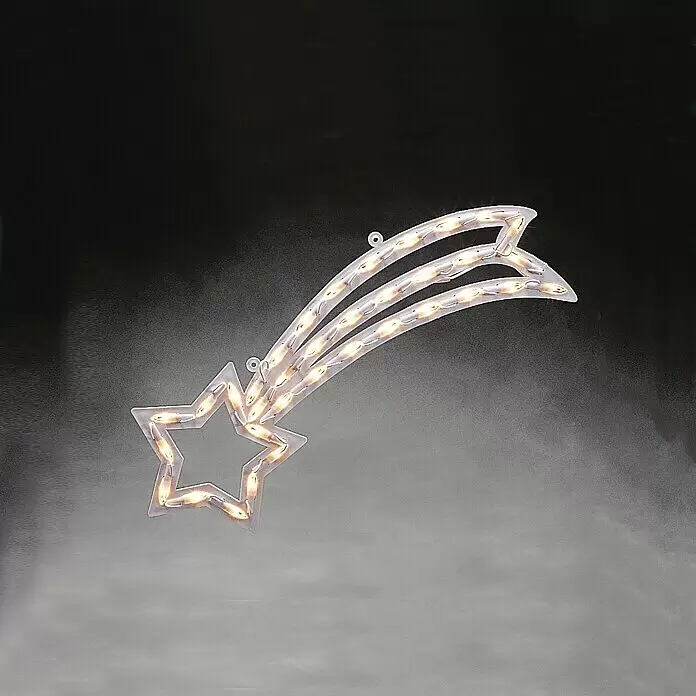 Konstsmide LED-Lichtschlauch Komet Silhouette -  - Leuchtende Sternschnuppendekoration mit hell leuchtendem Stern und drei Lichtschweifen, ideal für festliche Anlässe.