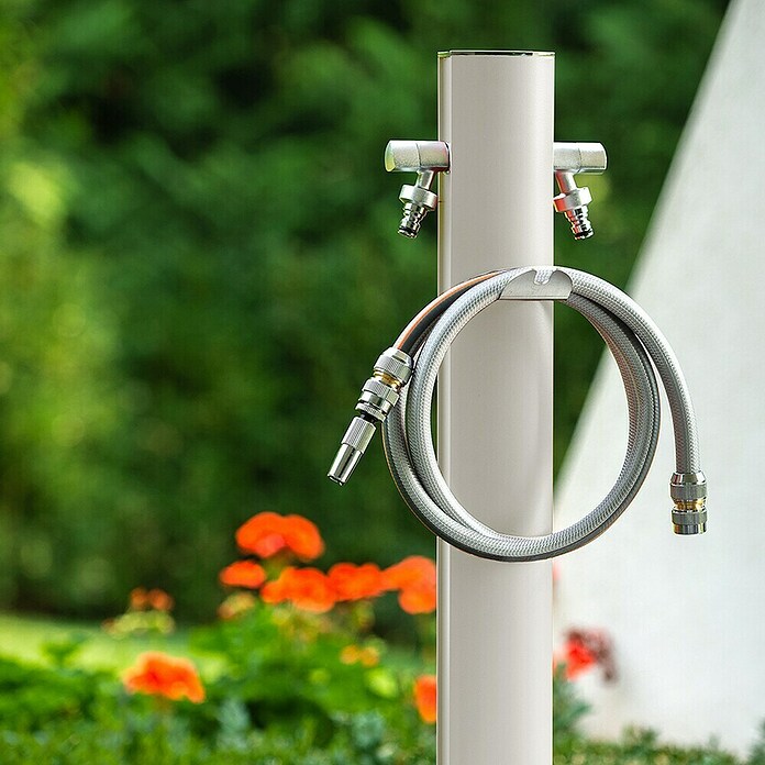 Columna de jardín Aquapoint Totem (Altura: 120 cm, Blanco) | BAUHAUS
