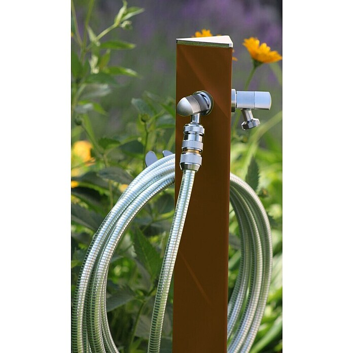 Columna de jardín Aquapoint Triangle (Altura: 120 cm, Bronce) | BAUHAUS