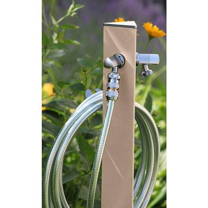 Columna de jardín Aquapoint Triangle (Altura: 120 cm, Gris) | BAUHAUS