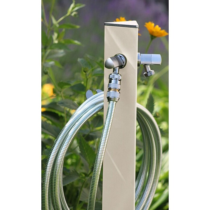 Columna de jardín Aquapoint Triangle (Altura: 120 cm, Blanco) | BAUHAUS
