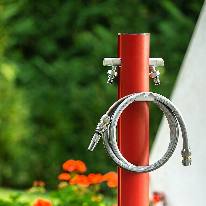 Columna de jardín Aquapoint Totem (Altura: 120 cm, Rojo) | BAUHAUS