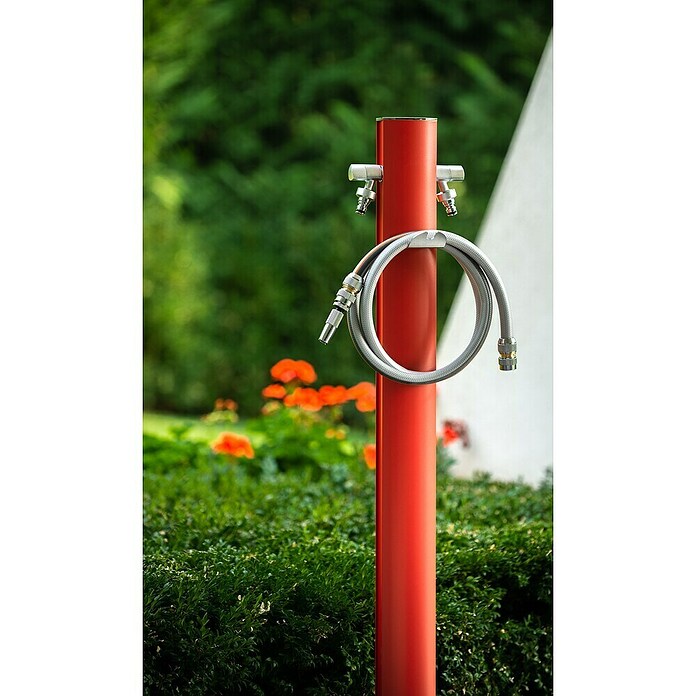 Columna de jardín Aquapoint Totem (Altura: 120 cm, Rojo) | BAUHAUS