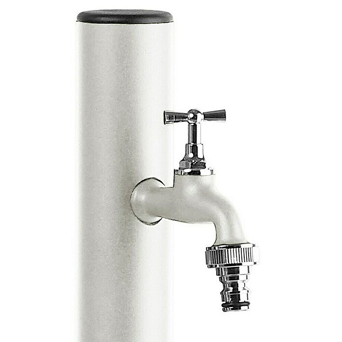 Columna de jardín Aquapoint Loop (Altura: 120 cm, Blanco) | BAUHAUS