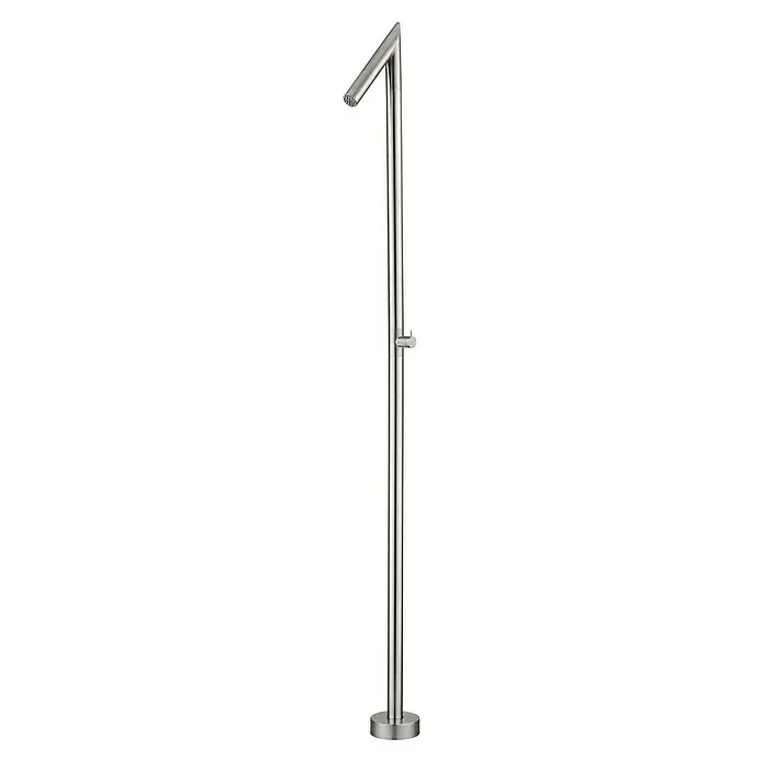 Imex Poolimex Ducha de piscina Oklahoma - 201 cm, Acero inoxidable, Cromo - Grifo de baño independiente de níquel cepillado con diseño minimalista para baños contemporáneos.