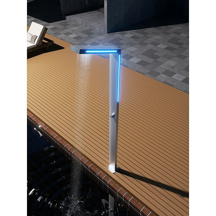 Imex Poolimex Ducha de piscina Sense (225 cm, Acero inoxidable, Cromo) | BAUHAUS