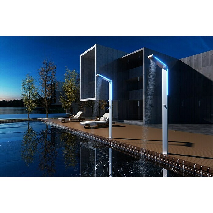 Imex Poolimex Ducha de piscina Sense (225 cm, Acero inoxidable, Cromo) | BAUHAUS