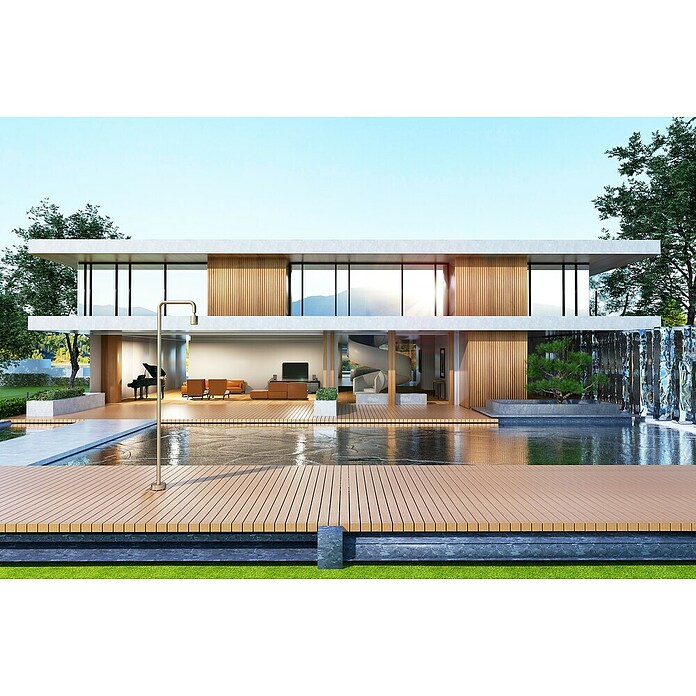 Imex Poolimex Ducha de piscina Pool (235 cm, Acero inoxidable, Moka) | BAUHAUS