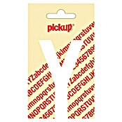 Pickup Sticker (Motief: Y, Wit, Hoogte: 90 mm)