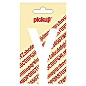 Pickup Sticker (Motief: Y, Wit, Hoogte: 90 mm)