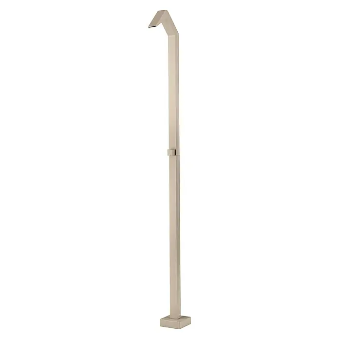 Imex Poolimex Ducha de piscina Niagara - 218 cm, Acero inoxidable, Moka - Una elegante lámpara de pie beige con un diseño angular minimalista. La lámpara proporciona iluminación elegante.