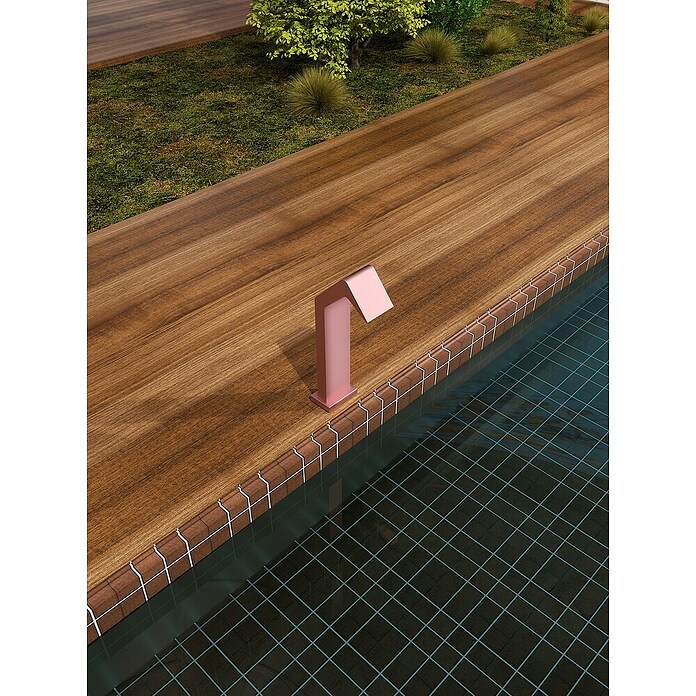 Imex Poolimex Cascada de agua Niagara (L x An x Al: 5,5 x 15 x 68 cm, Acero inoxidable, Rosa coral) | BAUHAUS