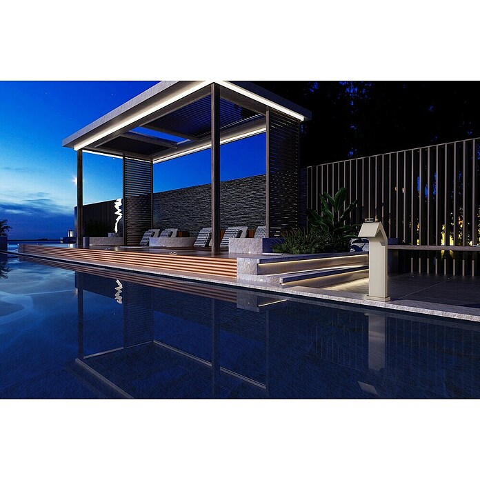 Imex Poolimex Cascada de agua Niagara (L x An x Al: 5,5 x 15 x 68 cm, Acero inoxidable, Moka) | BAUHAUS