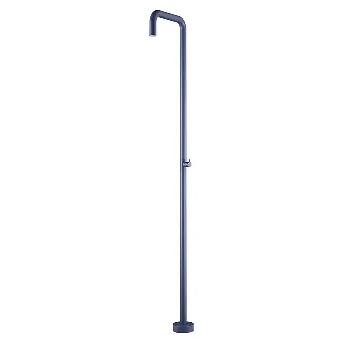 Imex Poolimex Ducha de piscina Utah - 236 cm, Acero inoxidable, Azul océano - Elegante ducha exterior azul. Su diseño elegante complementa cualquier espacio exterior, ofreciendo un escape refrescante durante los calurosos días de verano.