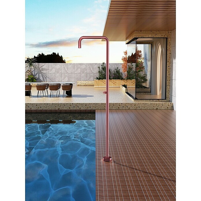 Imex Poolimex Ducha de piscina Utah (236 cm, Acero inoxidable, Rosa coral) | BAUHAUS