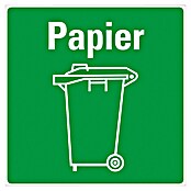Pickup Aufkleber (L x B: 140 x 140 mm, Papiermüll)