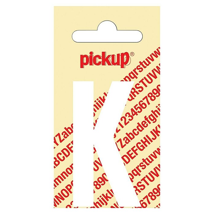 Pickup Aufkleber (Motiv: K, Weiß, Höhe: 60 mm)