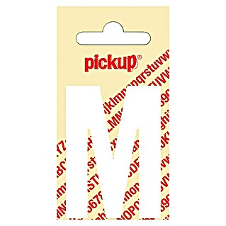 Pickup Etiqueta adhesiva (Motivo: M, Blanco, Altura: 60 mm)
