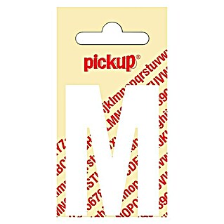 Pickup Sticker (Motief: M, Wit, Hoogte: 60 mm)