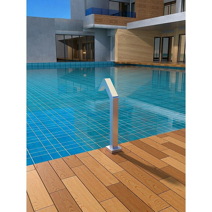 Imex Poolimex Cascada de agua Niagara (L x An x Al: 5,5 x 6 x 68 cm, Acero inoxidable, Cromo) | BAUHAUS