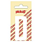 Pickup Etiqueta adhesiva (Motivo: D, Blanco, Altura: 60 mm)
