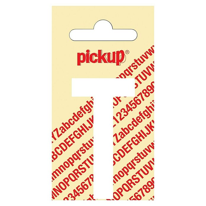 Pickup Aufkleber (Motiv: T, Weiß, Höhe: 60 mm)