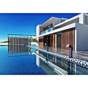Imex Poolimex Cascada de agua Niagara (L x An x Al: 5,5 x 15 x 68 cm, Acero inoxidable, Azul océano) | BAUHAUS