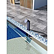 Imex Poolimex Cascada de agua Niagara (L x An x Al: 5,5 x 15 x 68 cm, Acero inoxidable, Azul océano) | BAUHAUS
