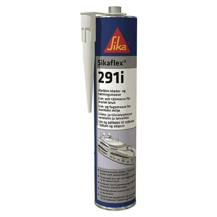 Sika Kleb- & Dichtstoff Sikaflex 291i - Holz, 300 ml, Kartusche - Sikaflex 291i Maritim Kleb- und Dichtstoff für Boote und Schiffe. Vielseitig einsetzbar, ideal für den maritimen Bereich.